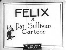 An early Felix title card, 1922.