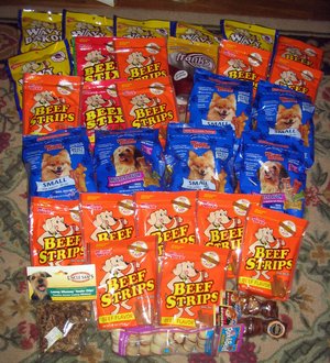 Dog treats are special dog foods given as a reward, and not as a staple food source.